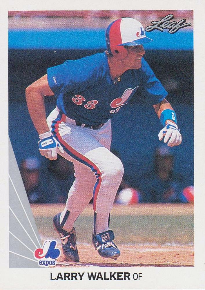 1990 Leaf #325 Larry Walker Rookie