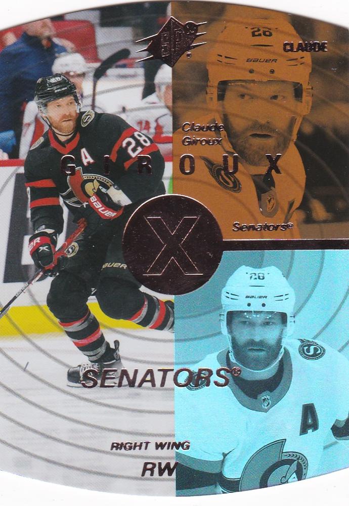 2022-23 Upper Deck 1997-98 SPx Retro Bronze #SPX-12 Claude Giroux /250