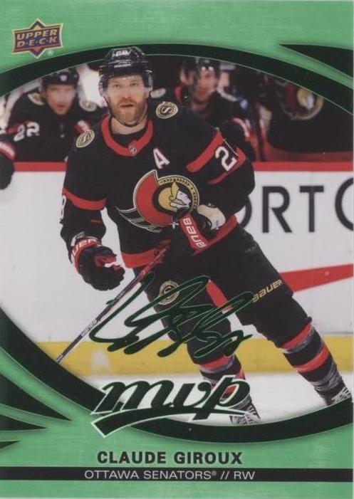 2023-24 Upper Deck MVP Green Script Parallel #108 Claude Giroux