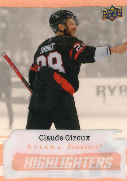 2023-24 Upper Deck Orange Highlighters #HL-9 Claude Giroux