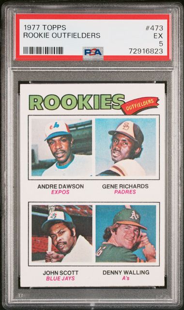 1977 Topps Rookie Outfielders #473 Andre Dawson PSA 5 EX