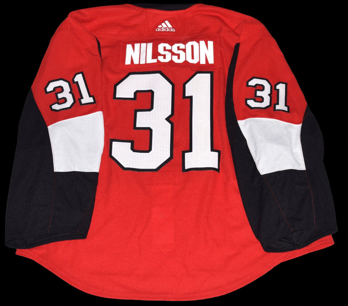 Anders Nilsson’s 2019-20 Ottawa Senators Game-Issued Red Home Set 2 Jersey with Team COA - size 60G