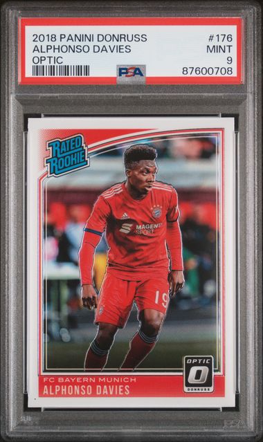 2018 Donruss Optic Rated Rookie #176 Alphonso Davies - PSA 9 Mint