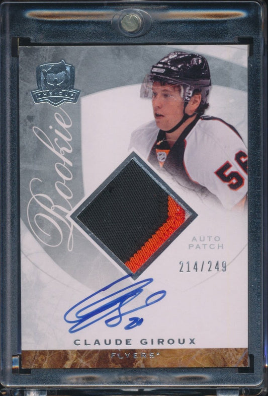 Claude Giroux 3 Colour 2008-09 The Cup Rookie Patch Autograph #125 /249 Auto RC