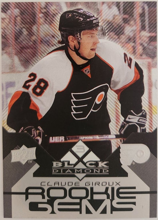 2008-09 Upper Deck Black Diamond Rookie Gems Triple Diamond #154 Claude Giroux RC