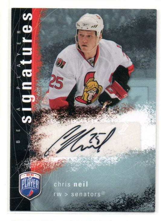 Chris Neil 2007-08 Upper Deck Be a Player Signatures #S-CN Autograph AUTO