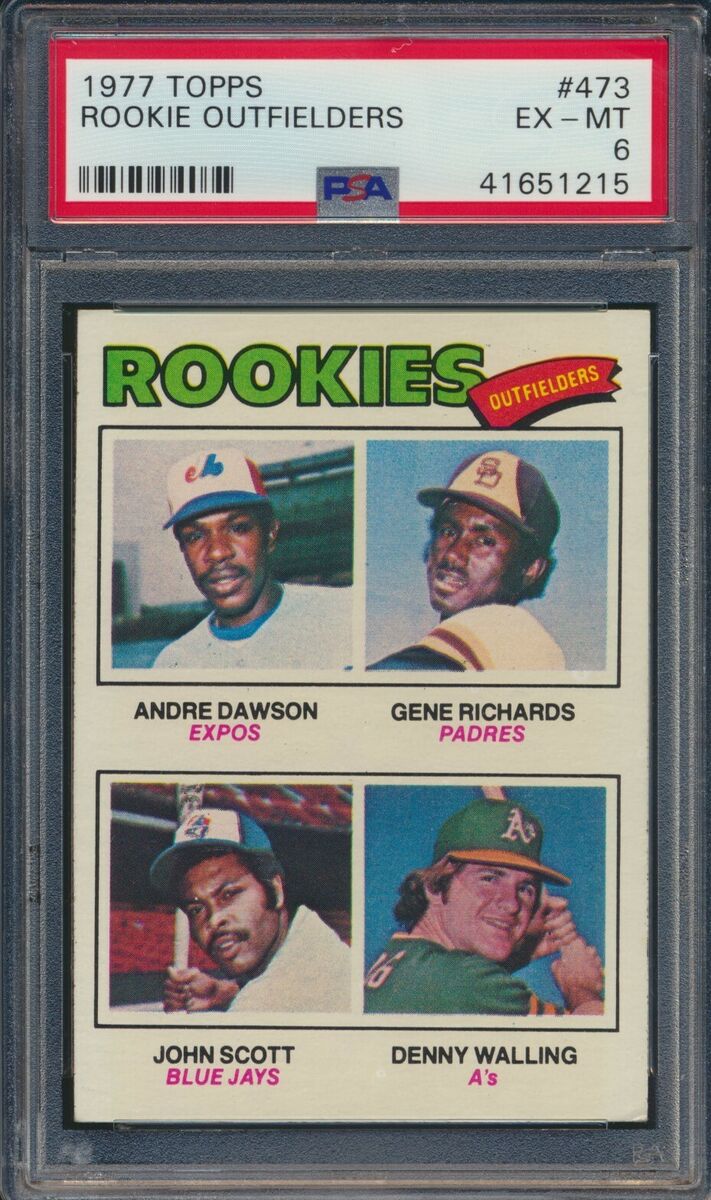 1977 Topps Rookie Outfielders #473 Andre Dawson PSA 6 EX-MT