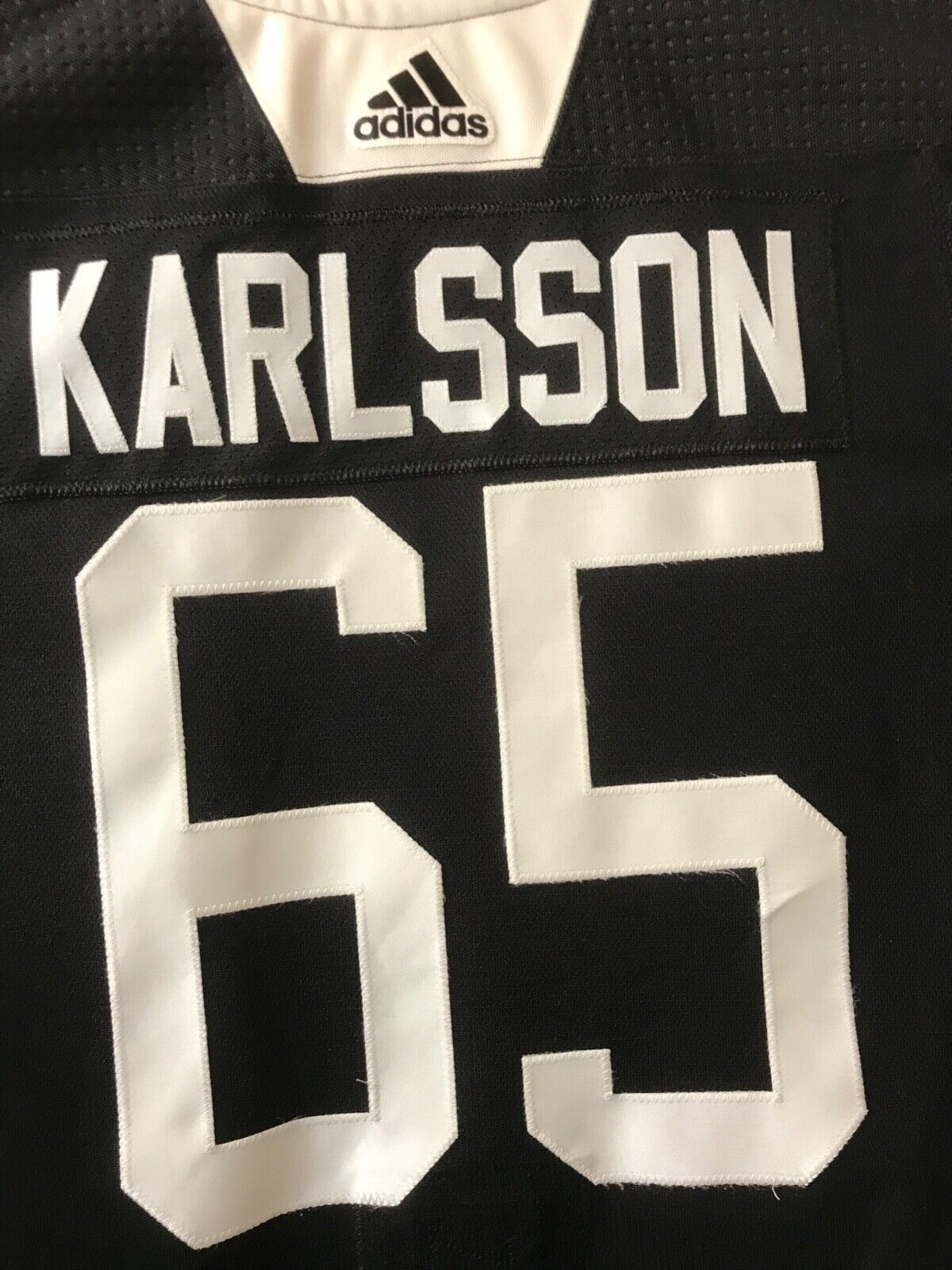 Erik Karlsson’s 2018-19 Ottawa Senators Training Camp-Worn Black Adidas Practice Jersey