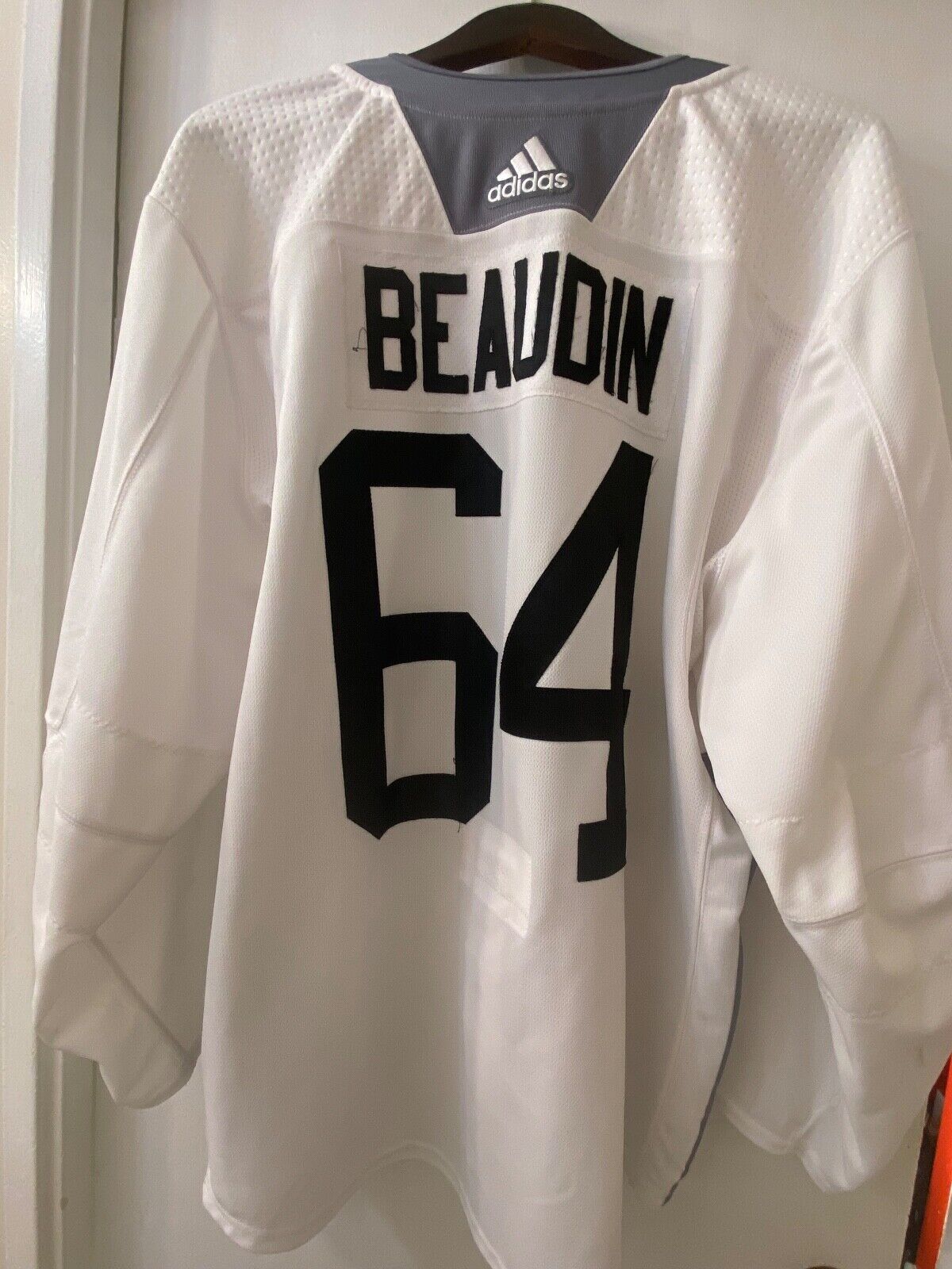 JC Beaudin’s 2019-20 Ottawa Senators White Adidas Practice Jersey