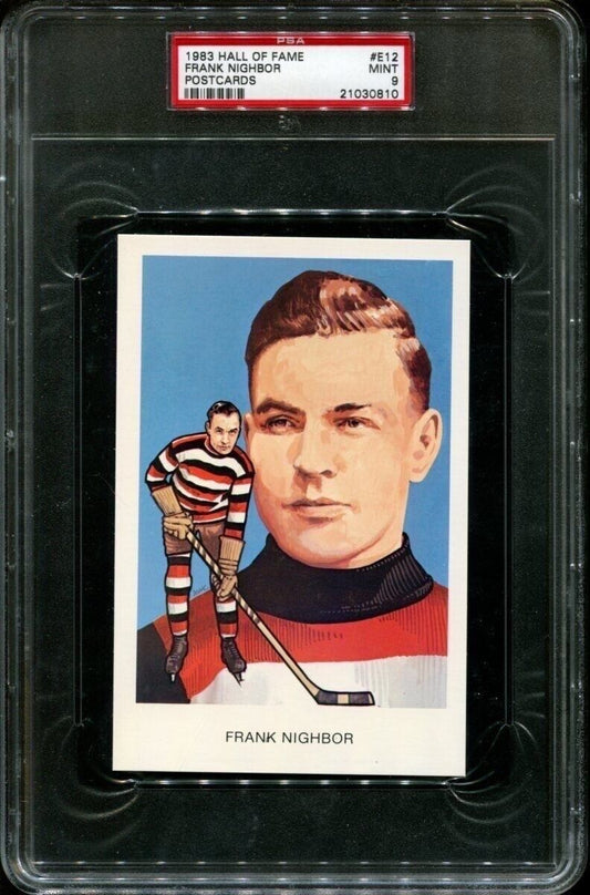 1983 Hockey Hall of Fame Postcard #E12 Frank Nighbor - PSA 9 MINT -  POP 4, only 2 higher