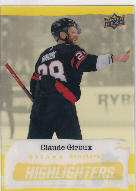 2023-24 Upper Deck Yellow Highlighters #HL-9 Claude Giroux